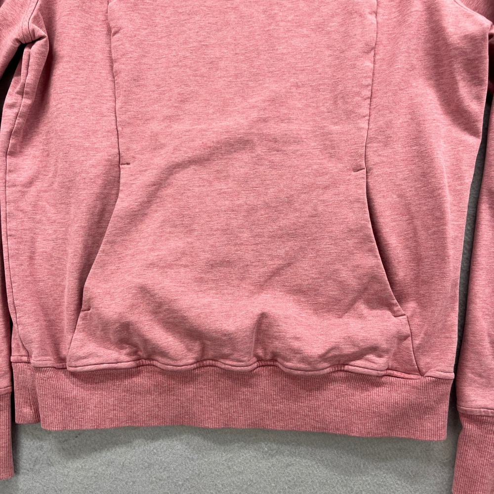 Lululemon Sweatshirt Women 8 Pink Heather Raglan Scuba Crew Athleisure Pullover - Picture 3 of 11